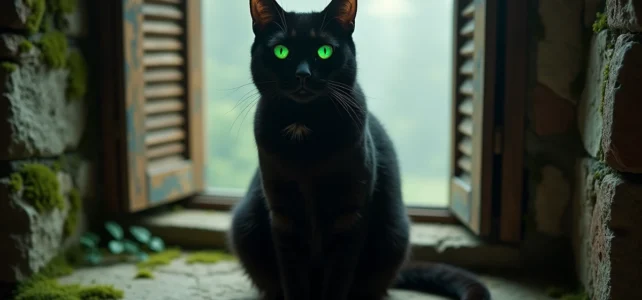 Décrypter la signification fascinante du chat noir aux yeux verts dans nos vies Décrypter la signification fascinante du chat noir aux yeux verts dans nos vies